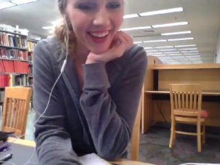 blonde, pornstar, webcam, library