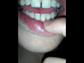 pornstar, MsShynie, kink, brush teeth with cum