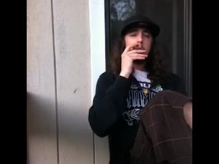Hot Guy Smoking a Cigarette