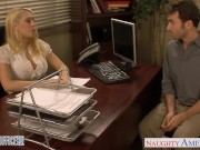 Preview 1 of Blondes Kagney Linn Karter and Shawna Lenee fucking in the office