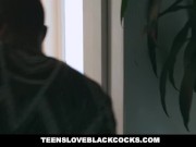 Preview 1 of LoveBlackCocks - Masseuse Jay Taylor Milks A Big Black Dong