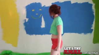 Mofos - Fun with paint leads to anal