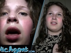 PublicAgent 18 year old gymnast fucks in gym changing rooms