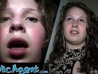 PublicAgent 18 year old gymnast fucks in gym changing rooms