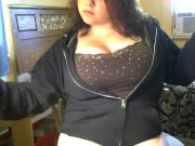 Big Tits Chokes on Dildo Masturbation till Hard Orgasm While High