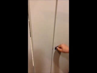 Chubby Boy Stripping In School Restroom