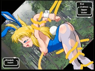 hentai game, vaginal, blonde, tit job