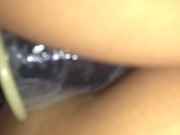 Preview 2 of girl getting fucked by gearshift nob penetration