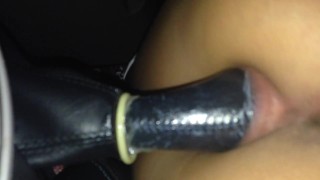 Girl Being Penetrated By A Gearshift Nob And Fucked