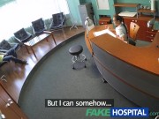 Preview 2 of FakeHospital Sexy nurse heals patient with hard office sex