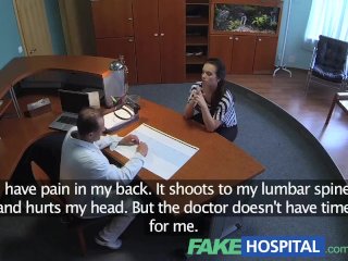 FakeHospital Doctor empties his sack to ease sexy patients back pain