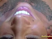 Preview 5 of Busty tattooed babe in real gangbang
