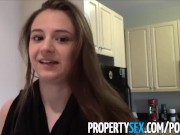 Preview 2 of PropertySex - Young real estate agent fucking in condo homemade sex