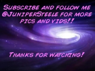 Juniper Steele's Anal Stretching Training with Toy Video - Short