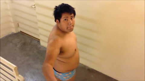 Small Cock Chubby Boy Gets Caught By Security In A Hotel