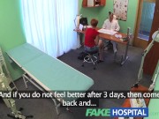 Preview 2 of FakeHospital Sexy redhead will do anything for a sick note to get off work
