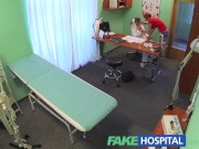 Preview 5 of FakeHospital Sexy redhead will do anything for a sick note to get off work