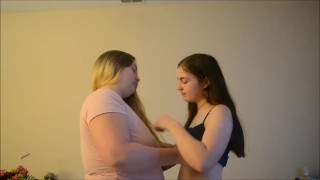 Abby&Courtney Kissing and Oral