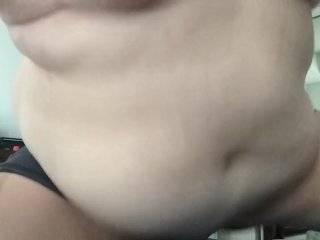 fat, bbw, obese, belly play