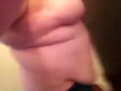 Big belly Becky shows off her giant tummy!!