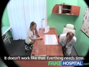Preview 3 of FakeHospital Nurse with a great arse sucks and fucks doctor for pay rise
