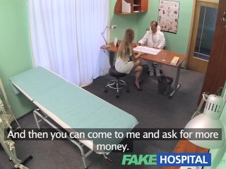 FakeHospital Nurse with a great arse sucks and fucks doctor for pay rise screenshot number 2