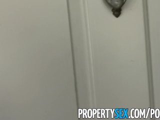 PropertySex - Absolutely stunning blonde realtor fucks renter in apartment screenshot number 0