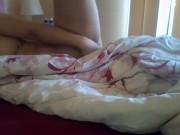 Humping my blanket to amazing orgasm!