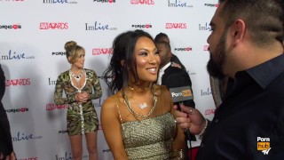 AVN Interview With Pornhubtv's Asa Akira At The 2015 Red Carpet