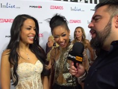 PornhubTV Layla Sin & Skin Diamond Red Carpet 2015 AVN Interviews