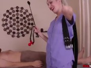 Preview 6 of Blonde dom cock torture
