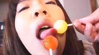 Japanese Schoolgirl Defiled With Candy As Subtitled