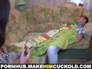 Preview 1 of Make Him Cuckold - Fucking  his gf