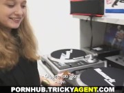 Preview 1 of Tricky Agent - Her first porn casting movie