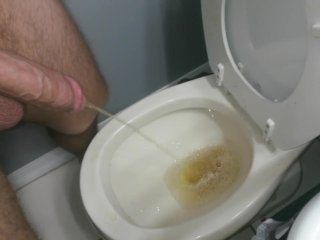 solo male, toilet cam, piss after cum, morning wood