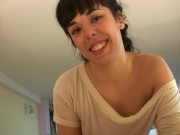 Preview 1 of Cute teen girlfriend enjoys sucking cock - Homemade Video
