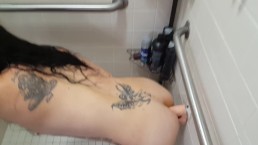 Мастурбация в душе с большой игрушкой, я кончил дважды!