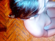Preview 5 of Real Amateur deepthroat and cum on face.