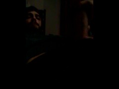 Young stud stroking cock