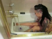 Preview 1 of Busty starlet Christy Mack takes a bath