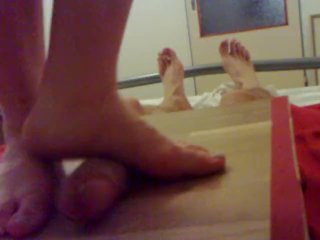 feet, pov, barefoot, footjob