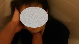 A Sudden Blowjob And Cumshot In A School Bathroom