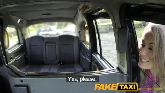 FakeTaxi Slim lady in black sexy boots