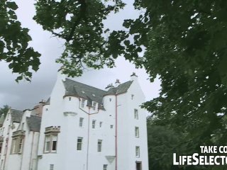 Kinky schoolgirls wearing Scottish skirt and fucking for better grades screenshot number 0