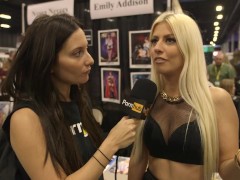 Allie Haze & Jessie Volt at eXXXotica 2015 with Pornhub Aria