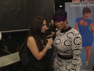 Asa Akira & Cherokee D Ass_at eXXXotica 2015 with_Pornhub Aria PornhubTV