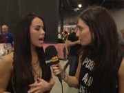 Preview 2 of Megan Rain & Tia Kai at eXXXotica 2015 with Pornhub Aria PornhubTV