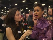 Preview 4 of Skin Diamond & Sadie Santana at eXXXotica 2015 with Pornhub Aria PornhubTV