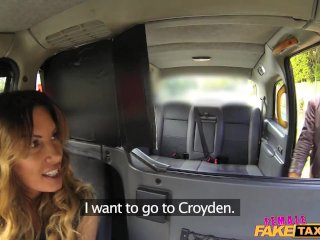 FemaleFakeTaxi Messy facial for busty driver screenshot number 0