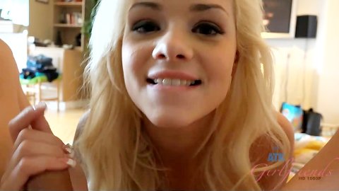 Elsa Jean´s blowjob, handjob und footjob